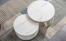 CT008 WHITE 2 PIECE SET COFFEE TABLE