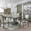  Furniture of America Alpena Dining Table with Pedestal Base CM3350GY-T-Table IMAGE 2