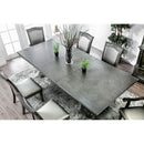  Furniture of America Alpena Dining Table with Pedestal Base CM3350GY-T-Table IMAGE 3