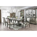 Furniture of America Alpena Dining Table with Pedestal Base CM3350GY-T-Table IMAGE 6