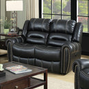  Furniture of America Frederick Reclining Leather Look Loveseat CM6130LV IMAGE 1