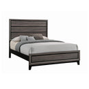  Size_King -- Watson 212421KE Wood Eastern King Panel Bed - Grey Oak IMAGE 1