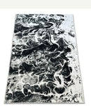 ORO308 Black/White 5x7 Rug
