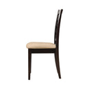  Coaster Furniture Kelso 190822 Lattice Back Dining Side Chair - Cappuccino (Set of 2) IMAGE 3