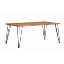 Coaster Furniture Sherman 190911 71-inch Live Edge Dining Table - Natural Acacia IMAGE 1
