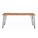  Coaster Furniture Sherman 190911 71-inch Live Edge Dining Table - Natural Acacia IMAGE 2