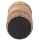 Wood 7"'Ribbed Votive Holder, Natural CANDLE HOLDER 18516-01