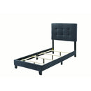  Size_Twin -- Mapes 305746T Upholstered Twin Panel Bed - Charcoal IMAGE 2