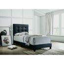  Size_Twin -- Mapes 305746T Upholstered Twin Panel Bed - Charcoal IMAGE 4