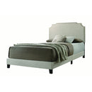  Size_Queen -- Tamarac 310061Q Upholstered Queen Panel Bed - Beige IMAGE 1