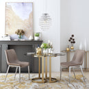  Zuo Magnus 101269 Dining Chair - Brown & Silver IMAGE 6