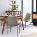  Zuo Magnus 101269 Dining Chair - Brown & Silver IMAGE 8