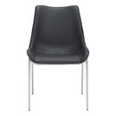  Zuo Magnus 101271 Dining Chair - Black & Silver IMAGE 3