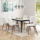  Zuo Magnus 101273 Dining Chair - White & Walnut IMAGE 7