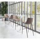  Zuo Magnus 101277 Barstool - Brown & Walnut IMAGE 7