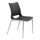  Zuo Ace 101280 Dining Chair - Black & Silver IMAGE 1