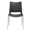  Zuo Ace 101280 Dining Chair - Black & Silver IMAGE 3