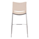  Zuo Ace 101285 Barstool - Light Pink & Silver IMAGE 4