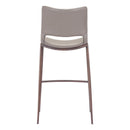  Zuo Ace 101286 Barstool - Brown & Walnut IMAGE 4