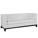  Modway Furniture Empress Stationary Bonded Leather Sofa EEI-1421-WHI IMAGE 2