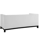  Modway Furniture Empress Stationary Bonded Leather Sofa EEI-1421-WHI IMAGE 3