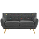  Modway Furniture Remark Stationary Fabric Loveseat EEI-1632-GRY IMAGE 1