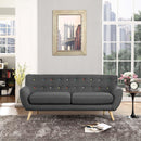  Modway Furniture Remark Stationary Fabric Sofa EEI-1633-GRY IMAGE 4