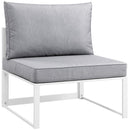  Modway Furniture Outdoor Seating Sets EEI-1728-WHI-GRY-SET IMAGE 2