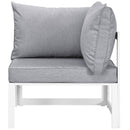  Modway Furniture Outdoor Seating Sets EEI-1728-WHI-GRY-SET IMAGE 5