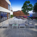  Modway Furniture Outdoor Seating Sets EEI-1728-WHI-GRY-SET IMAGE 8