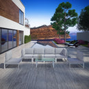 Modway Furniture Outdoor Seating Sets EEI-1729-WHI-GRY-SET IMAGE 7