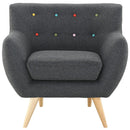  Modway Furniture Remark Stationary Fabric Chair EEI-1631-GRY IMAGE 1