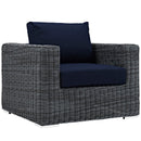  Modway Furniture Outdoor Seating Chairs EEI-1864-GRY-NAV IMAGE 1