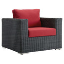  Modway Furniture Outdoor Seating Chairs EEI-1864-GRY-RED IMAGE 1