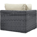  Modway Furniture Outdoor Seating Sectional Components EEI-1870-GRY-BEI IMAGE 3
