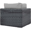  Modway Furniture Outdoor Seating Sectional Components EEI-1870-GRY-GRY IMAGE 3