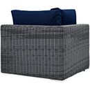  Modway Furniture Outdoor Seating Sectional Components EEI-1870-GRY-NAV IMAGE 3