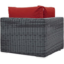  Modway Furniture Outdoor Seating Sectional Components EEI-1870-GRY-RED IMAGE 3