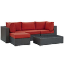 Modway Furniture Outdoor Seating Sets EEI-1890-CHC-RED-SET IMAGE 2