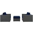  Modway Furniture Outdoor Seating Sets EEI-1891-CHC-NAV-SET IMAGE 2