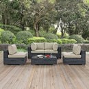  Modway Furniture Outdoor Seating Sets EEI-1896-GRY-BEI-SET IMAGE 8
