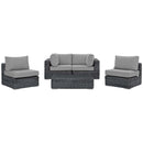  Modway Furniture Outdoor Seating Sets EEI-1896-GRY-GRY-SET IMAGE 1