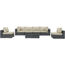  Modway Furniture Outdoor Seating Sets EEI-1897-GRY-BEI-SET IMAGE 3