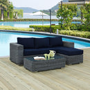 Modway Furniture Outdoor Seating Sets EEI-1903-GRY-NAV-SET IMAGE 5