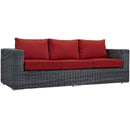 Modway Furniture Outdoor Seating Sets EEI-1903-GRY-RED-SET IMAGE 4