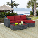  Modway Furniture Outdoor Seating Sets EEI-1903-GRY-RED-SET IMAGE 7