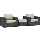  Modway Furniture Outdoor Seating Sets EEI-1905-GRY-BEI-SET IMAGE 2