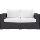  Modway Furniture Outdoor Seating Loveseats EEI-1907-EXP-WHI IMAGE 1