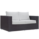  Modway Furniture Outdoor Seating Loveseats EEI-1907-EXP-WHI IMAGE 2