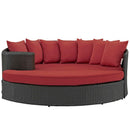 Modway Furniture Outdoor Seating Daybed EEI-1982-CHC-RED IMAGE 1